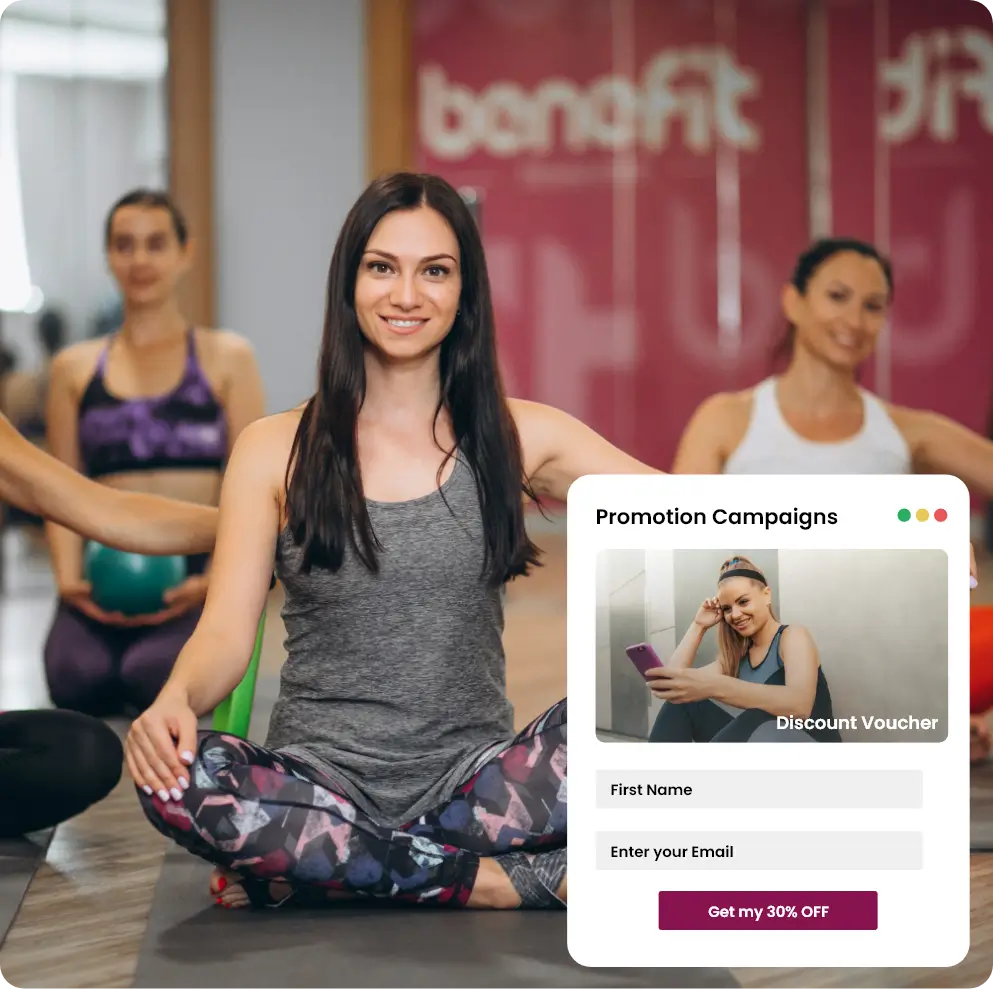 Yoga studio software to capture valuable data for yoga marketing