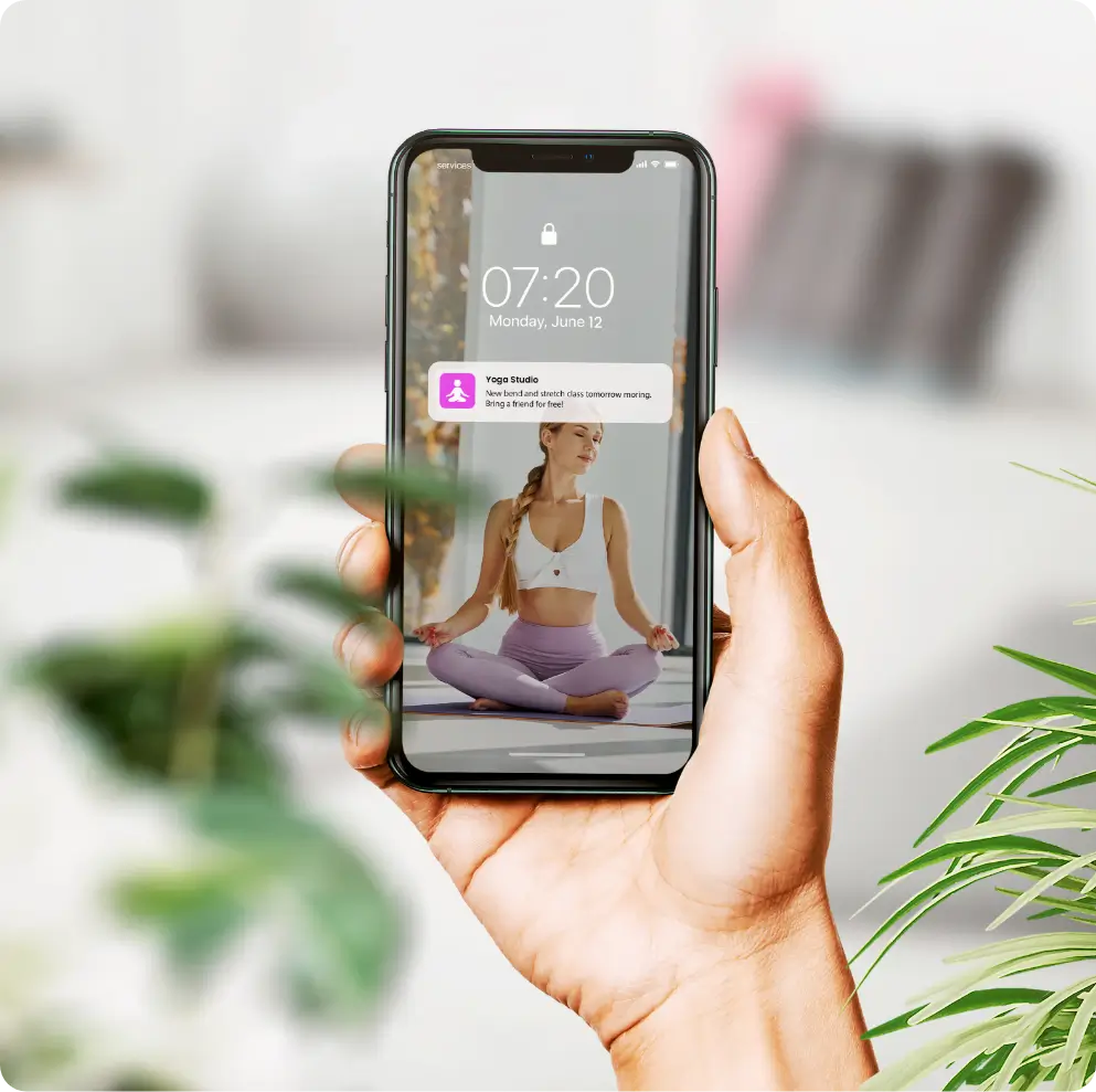 Yoga studio software with tailored waiting list options