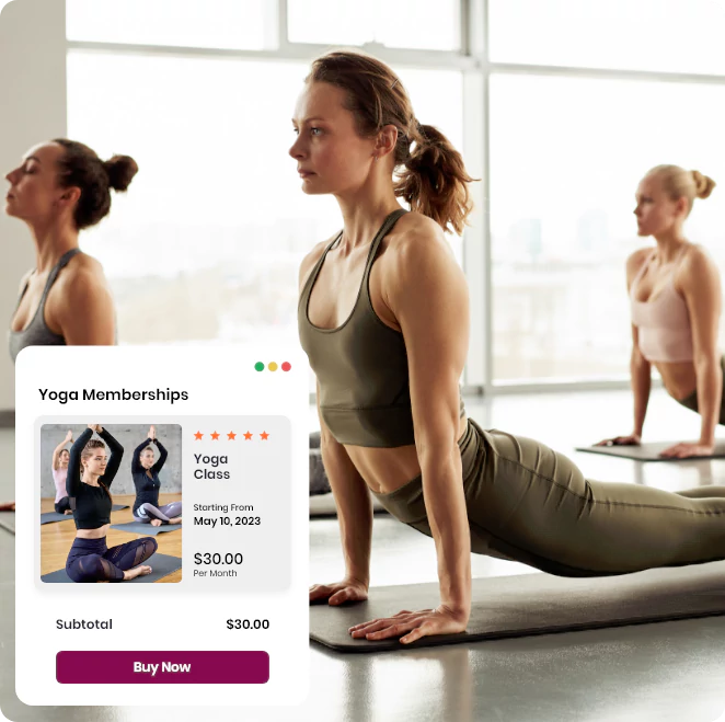 Wellyx Yoga studio software with Convenience of online yoga sales system