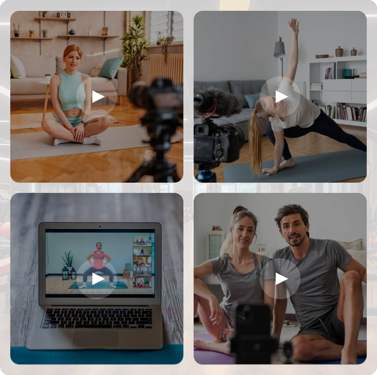 Yoga studio software with complete control of video-on-demand feature